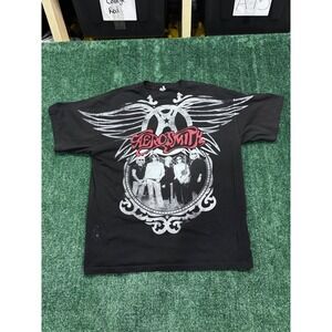 Aerosmith World Tour 2009 T Shirt Black Mens XL Band Concert Tee